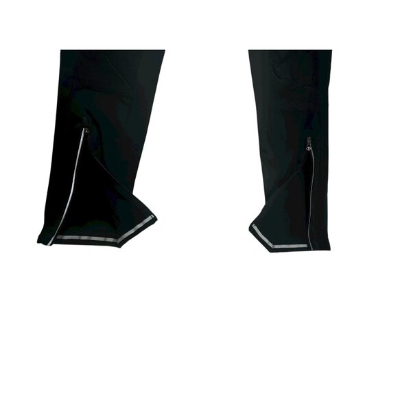 Nike Womens Dri Fit Tech Tights Drawstring Pockets Mesh Ankle Zippers Black Sz M - Picture 9 of 16